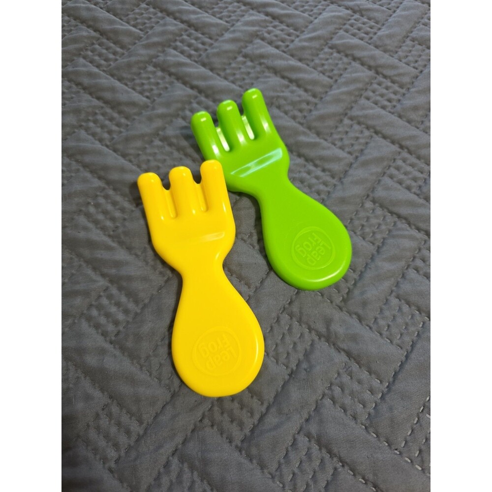 Replacement Forks/Pieces Leap Frog Shapes and Sharing Picnic Basket Green/Yellow